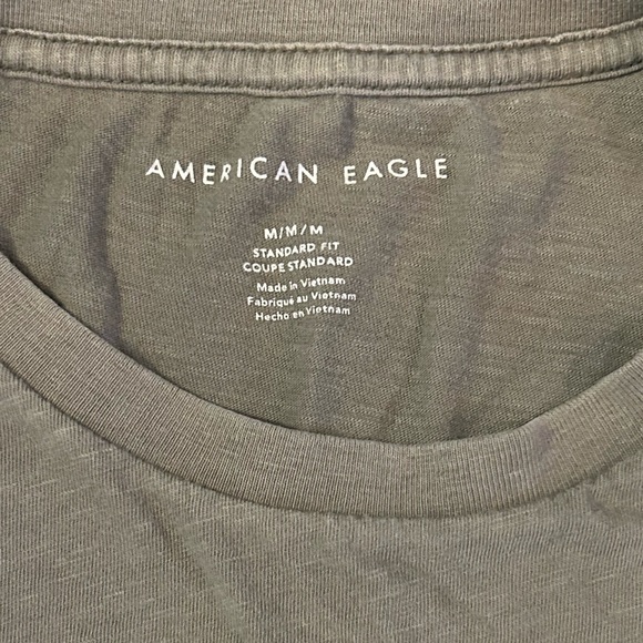 American Eagle Outfitters Short Sleeve Tees Bundle - Navy, Gray, Tan, and Olive - Picture 9 of 16